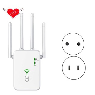 เครื่องขยายสัญญาณเราเตอร์ WiFi ไร้สาย 2.4G 300 ม. 4 เสาอากาศ สําหรับบ้าน