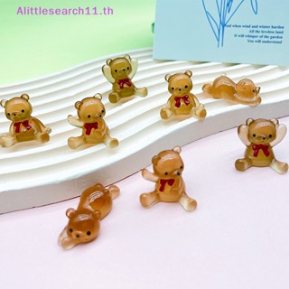 Alittlesearch11 แดชบอร์ดเรซิ่นเรืองแสง ลายการ์ตูนหมีน่ารัก สร้างสรรค์ สําหรับตกแต่งบ้าน 2 ชิ้น