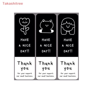 (Takashitree) สติกเกอร์ฉลาก Thank You ขนาดเล็ก แฮนด์เมด สําหรับตกแต่งเบเกอรี่ 30 ชิ้น ต่อแพ็ก