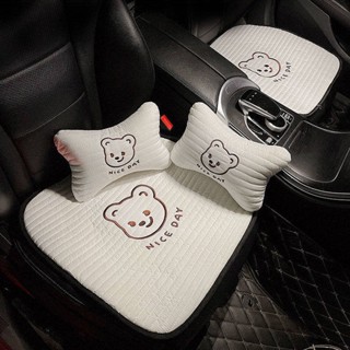 Automotive Headrest Neck Pillow Internet Celebrity Cute Soothing Fatigue Neck Pillow Car Bear Seat Pillow and Cushion Female m8WW