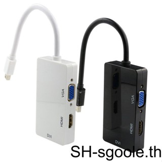 3-in-1 อะแดปเตอร์แปลงพอร์ตแสดงผล DP 1 2 เป็น VGA DVI HDMI สําหรับ IMAC Macbook PRO