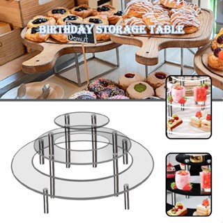 Transparent Acrylic Cupcake Rack Multi Layer Display Shelf For Wedding Birthday