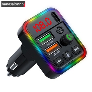 Nanasn| เครื่องรับส่งสัญญาณเสียง เครื่องเล่น MP3 P19 FM 3.1A 2 USB ชาร์จเร็ว แฮนด์ฟรี บลูทูธ 5.0 สําหรับรถยนต์ C5G7