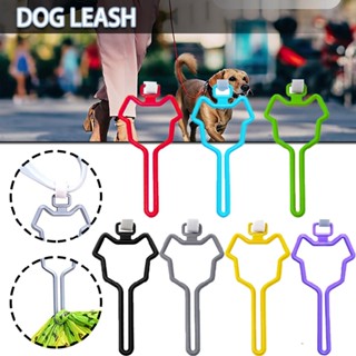 New Waste Bag Dispenser Dog Waste Carrier Pet Dogs Leash Clean Poop Bag Holder