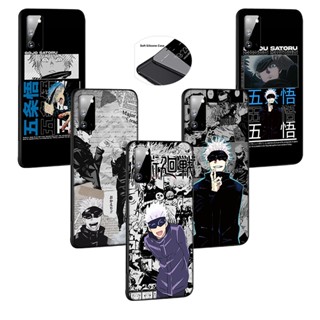 เคสโทรศัพท์มือถือแบบนิ่ม ลายอะนิเมะ Jujutsu Kaisen Gojo Satoru LFW23 สําหรับ Samsung Galaxy A9 A8 A7 A6 A8+ A6+ Plus 2018 Quantum 2 M20 M30