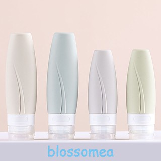 Blossomea ขวดซิลิโคน กันรั่วซึม ขนาด 60 มล. 90 มล. พร้อมฉลาก สําหรับเดินทาง