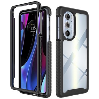 สําหรับ Motorola Edge 30 Pro Snap-on เคสใส กันลื่น ป้องกันการหล่น