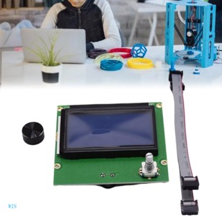 Win บอร์ดโมดูลควบคุมหน้าจอ LCD 12864 พร้อมลูกบิดสายเคเบิล สําหรับ RAMPS 1 4 Ender 3 Series CR10 10s s4 s5