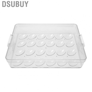 Dsubuy Egg Tray  Fine Workmanship Holder Stable Sturdy Simple 24 Grids for Kitchen