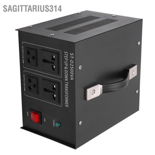 Sagittarius314 หม้อแปลงแรงดันไฟฟ้า 2500W 110‑120V ถึง 220V Step Up 220‑240V 110V Buck Universal Power Converter