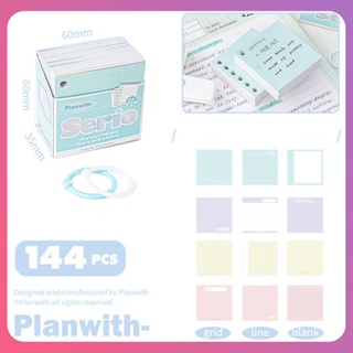 Creative 144pcs Memo Pad Loose-leaf Notebook A5 B5 ปกใส Gradient Note Book Diary Office โรงเรียน อุปกรณ์เครื่องเขียนเกาหลี [COD]