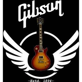 ดีมาก เสื้อยืด พิมพ์ลายวงร็อค Gibson Guitar Top Pro สําหรับผู้ชาย