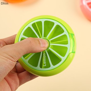 [Dhin] Mini Pill Box Weekly Medicine Pill Box Rotag Pill Box Case Splitter Pill Organizer Portable Travel 7 Day Pill Container Case COD