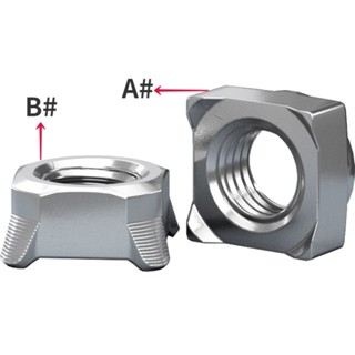[WDY] น็อตสกรูเชื่อม สเตนเลส 304 ทรงสี่เหลี่ยม ทรงตัว B M3M4M5M6M10