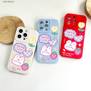 Realme 10 9 9i 8 8i 6i 5 5S 5i Pro Plus Pro+ 4G 5G เคสเรียวมี สำหรับ Lucky Rabbit เคส เคสโทรศัพท์