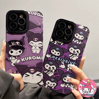 เคสโทรศัพท์มือถือหนัง ซิลิโคนนิ่ม TPU กันกระแทก ลายการ์ตูนคุโรมิ หรูหรา สําหรับ iPhone 14 13 12 11 Pro Max X Xr Xs Max 8 7 6 6s Plus SE2020