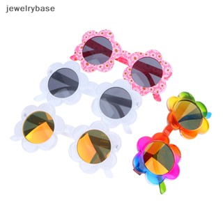 [jewelrybase] แว่นตากันแดด ทรงกลม ลายการ์ตูนดอกไม้น่ารัก หลากสีสัน แฟชั่นสําหรับเด็กผู้ชาย ผู้หญิง UV400