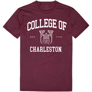 เสื้อยืด ลาย College Of Charleston Cougars Ncaa Seal สําหรับผู้ชาย