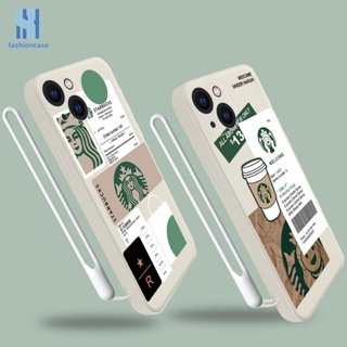 เคสโทรศัพท์มือถือแบบนิ่ม TPU ลายกาแฟ Starbucks พร้อมสายคล้อง แฟชั่น สําหรับ Infinix Hot 10s NFC 10 10t 10 11 Play 10i S4 9 Pro 10 Lite 11 Plus Hot 9 Play 11 11S NFC Smart 4 4C 5 Pro 3 Plus Note 8 10 Tecno Spark 5 PRO A15 A16 A5S Y12 Y20 Y15S Y21S