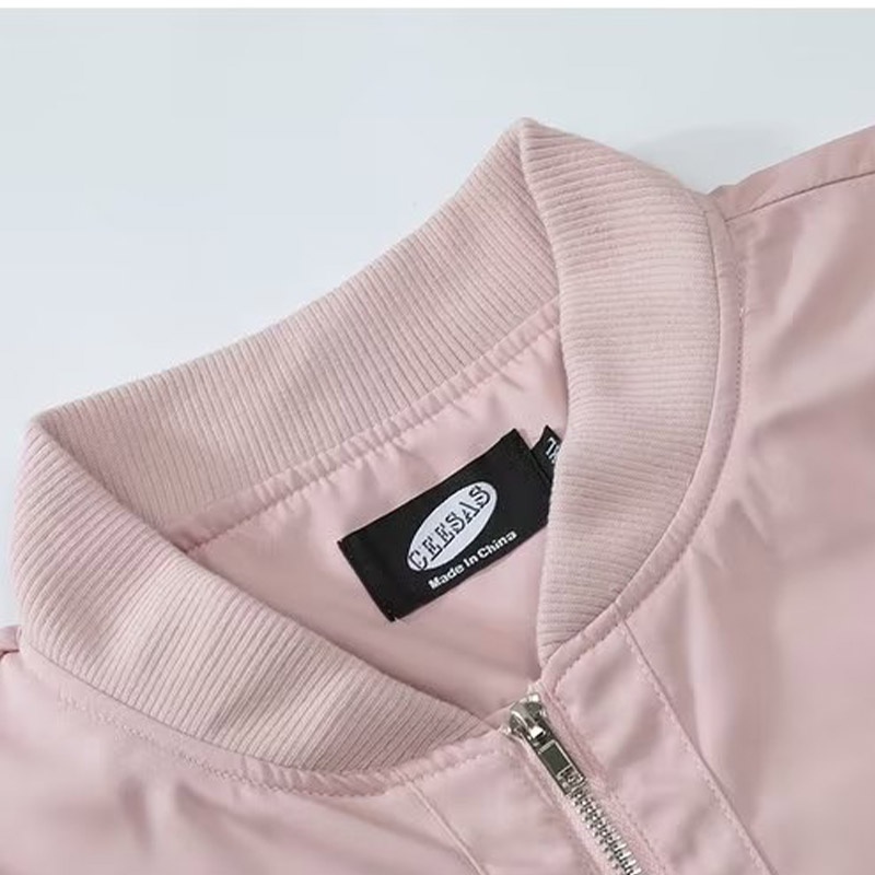 ASRV เสื้อโค้ทเบสบอล 2023 ใหม่ทรงหลวมสไตล์อเมริกันไฮสตรีทสไตล์นักเรียนเสื้อแจ็คเก็ตคู่เทรนด์ - รูปที่ 4