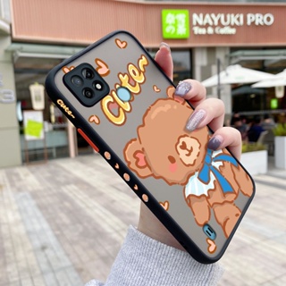 เคสโทรศัพท์มือถือ ซิลิโคนนุ่ม ใส บาง กันกระแทก ลายหมี แฟชั่น สําหรับ Realme C21 C21Y C25Y C33