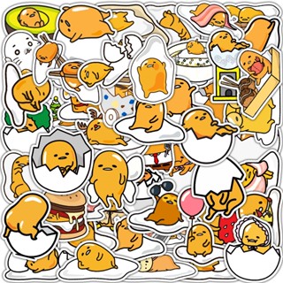 50 ชิ้น น่ารัก Gudetama Sticekrs สําหรับกระเป๋าเดินทาง เคสโทรศัพท์ แล็ปท็อป โน๊ตบุ๊ค รูปลอก ของขวัญเด็ก