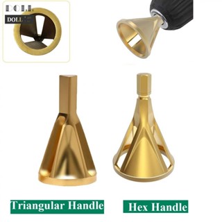 ⭐24H SHIPING ⭐Deburr Drills Triangle 1/2pcs Copper External Chamfer Tool Golden Chamferer