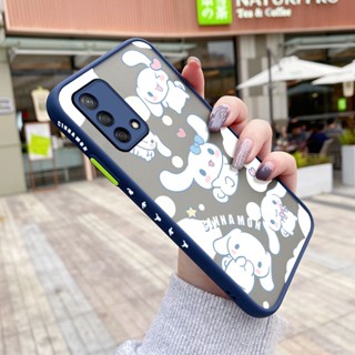 เคสโทรศัพท์มือถือแบบแข็ง ใส กันกระแทก ลายการ์ตูนสุนัข สําหรับ OPPO A74 4G A95 4G F19 F19S Reno 6 Lite