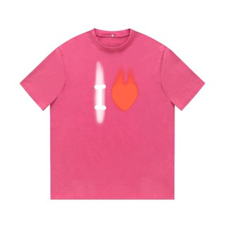 Ba- ใหม่ เสื้อยืดแขนสั้น พิมพ์ลาย Heavy Industry Washed Retro Made Old Series UnisexKTYEU
