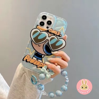 เคสโทรศัพท์มือถือ ลาย Powerpuff Girls พร้อมขาตั้ง และสร้อยข้อมือ สําหรับ Huawei Nova 10 Pro 9 Pro 9 SE Mate 50E 50 40 30 Pro P60 Pro P60 Art P50 P40 Pro