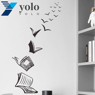 Yolo สติกเกอร์ PVC ลายนกบิน มีกาวในตัว อเนกประสงค์ สําหรับติดตกแต่งผนังห้องนอน