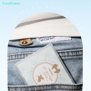 &lt;Cardflower&gt; กระดาษซับมัน แบบพกพา พร้อมกระจกแต่งหน้า สําหรับผู้หญิง 80 แผ่น