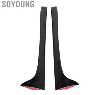 Soyoung Side Spoiler Trim  Glossy Black Durable Roof for Mk5 6R Standard Pre-Facelift 2009-2014