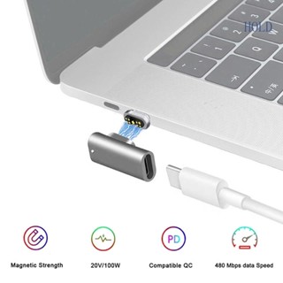 Ace อะแดปเตอร์เชื่อมต่อแม่เหล็ก USB C 9Pins Type C 100W ชาร์จเร็ว 20 Mbps สําหรับ Pro 2019 Air