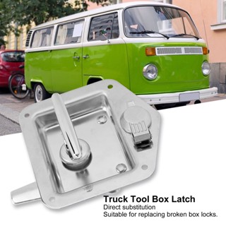  Docool Mo 2 Pcs รถบรรทุกกล่องเครื่องมือ Latch กล่องเครื่องมือสแตนเลส T Handle พร้อม 4 ปุ่มสำหรับ Camper RV Trailer ประตูกล่องเครื่องมือ