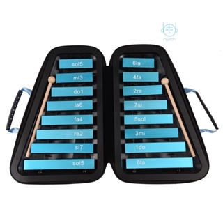 เครื่องดนตรีระนาดอลูมิเนียม 16 คีย์ Glockenspiel 16-Note ของเล่นเสริมการเรียนรู้ สําหรับเด็ก