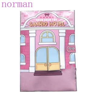 Norman หนังสือเกมสติกเกอร์ ลายการ์ตูนอนิเมะ Kuromi Mymelody Cinnamoroll Kuromi ขนาดเล็ก เสียงเงียบ สําหรับครอบครัว