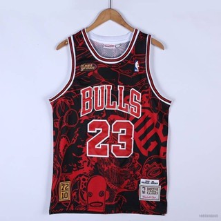 เสื้อกีฬาแขนกุด ลาย NP2 1995 96 Joint NBA Jersey Chicago Bulls No.23 Jordan Classic พลัสไซซ์