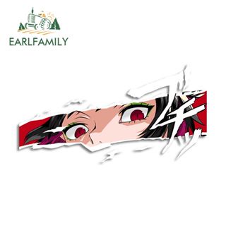 Earlfamily สติกเกอร์ไวนิล ลายการ์ตูนอนิเมะ JDM Grafftti สําหรับติดตกแต่งรถยนต์ แล็ปท็อป รถจักรยานยนต์ 13 ซม.