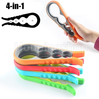 4 In 1 ที่เปิดฝากระป๋อง ซิลิโคน กันลื่น ที่เปิดฝาขวด สกรู ฝา…