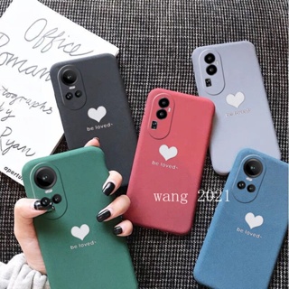 พร้อมส่ง เคสโทรศัพท์มือถือนิ่ม เนื้อแมตต์ ป้องกันเลนส์ ลายหัวใจ สําหรับ OPPO Reno10 Reno10 Pro+ Plus 5G OPPO A78 NFC 4G 2023 Reno10 Pro 5G