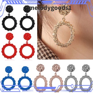 Melodygoods1 ต่างหูระย้า ห้อยจี้รูปหยดน้ํา สไตล์พังก์ สําหรับผู้หญิง