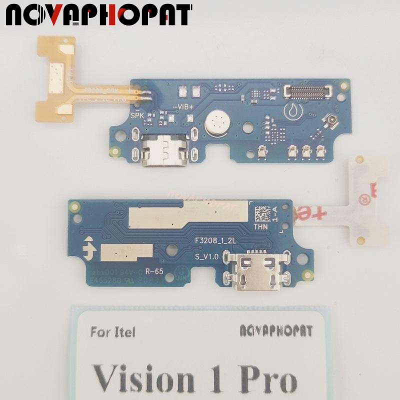 Novaphopat บอร์ดชาร์จไมโครโฟน สายเคเบิลอ่อน สําหรับ Itel Vision 1 Pro USB