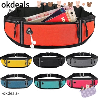 OKDEALS กระเป๋าเข็มขัด เหมาะกับการวิ่งเล่นกีฬา ขี่จักรยาน สําหรับผู้ชาย และผู้หญิง