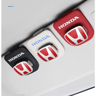 HONDA LOGO metal glasses clip N-WGN SHUTTLE N-BOX BRIO AMAZE Fit City Civic type-r cr-v br-v ODYSSEY freed pilot n7x Accord interior sun visor sunglasses card storage bracket