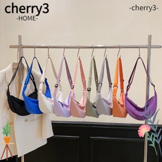 CHERRY3 กระเป๋าคาดอก กระเป๋าสะพายไหล่ ผ้าไนล่อน ทรงเกี๊ยว แฟชั่นสําหรับนักเรียน