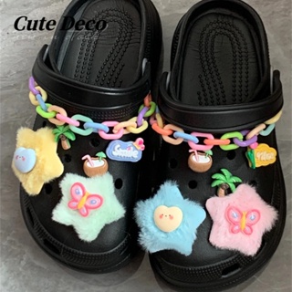 CROCS 【Cute Deco】จี้ตุ๊กตาเรซิ่น รูปผีเสื้อ มะพร้าวน่ารัก สําหรับตกแต่งรองเท้า DIY