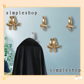 SIMPLE ตะขอเรซิ่น รูปหัวกวาง สไตล์วินเทจ สําหรับแขวนเสื้อผ้า หมวก และเขากวาง