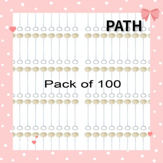 PATH แปรงย้อมสีหนัง ด้ามจับโลหะ สําหรับงานฝีมือ DIY 100 แพ็ค