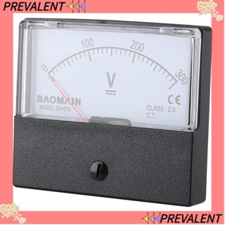 Preva เครื่องวัดแรงดันไฟฟ้า โวลต์มิเตอร์ Dc ทองแดง ทนทาน 300V สีดํา ‎โวลต์มิเตอร์ พลาสติก สําหรับช่างไฟฟ้า